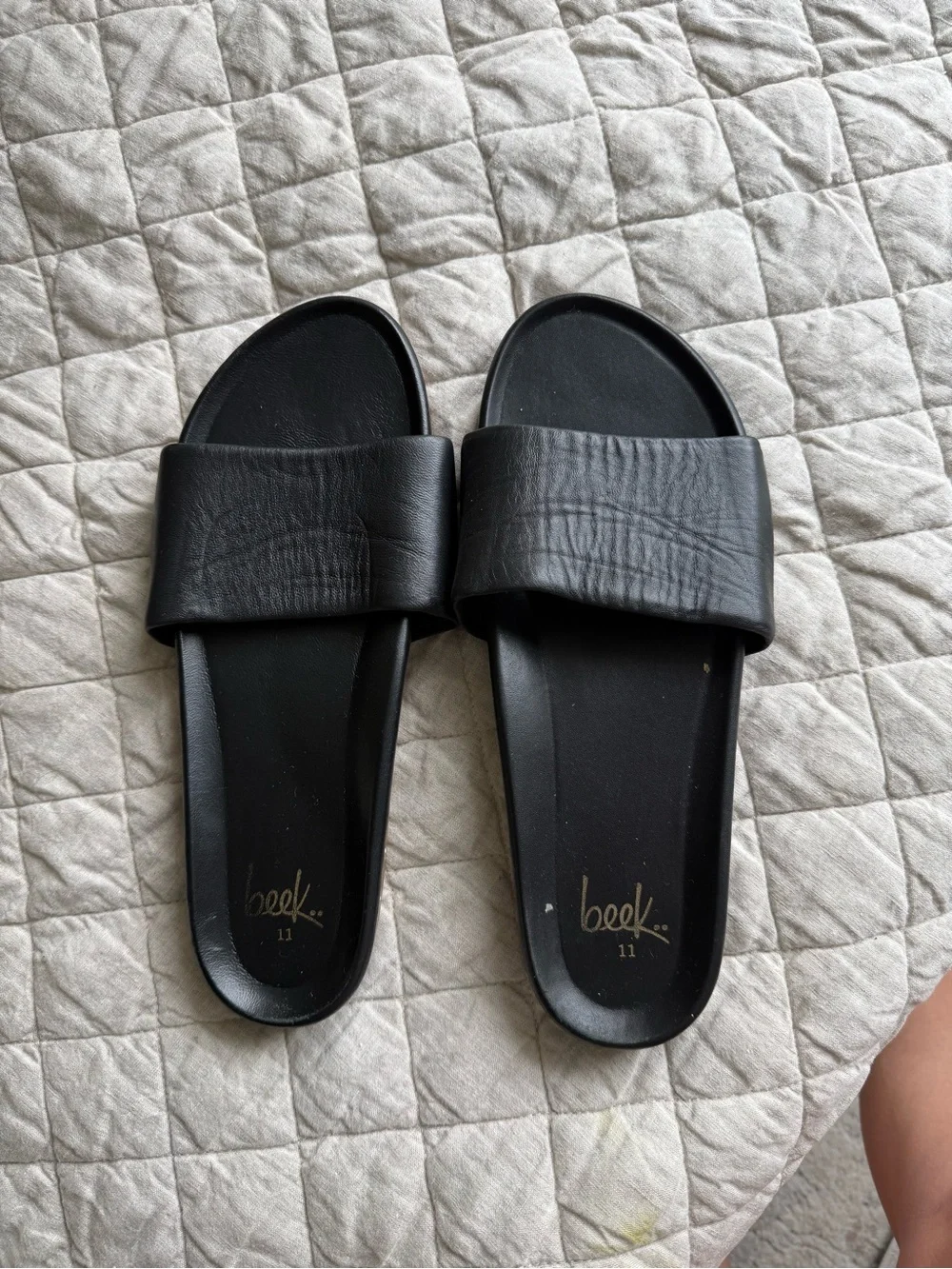 beek Black Slide Sandals for Women